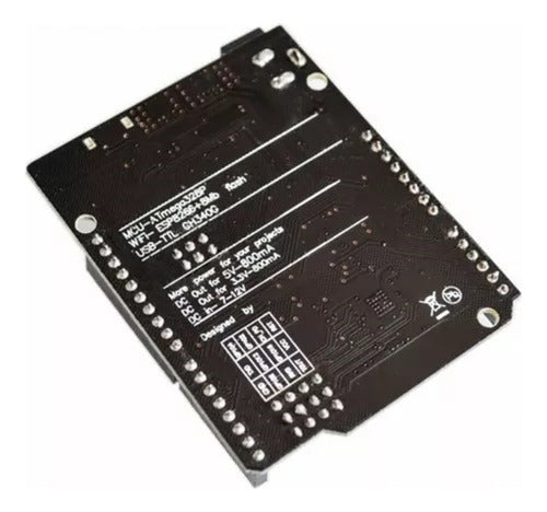 Arduino Uno R3 Atmega328 CH340G+Wifi ESP8266 32Mb Memorias Mini USB