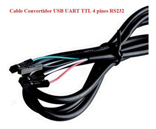 Cable Convertidor USB UART TTL 4 pines RS232