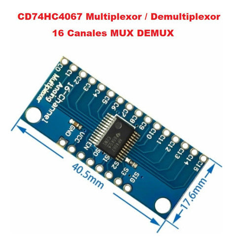 CD74HC4067 Multiplexor / Demultiplexor 16 Canales MUX DEMUX