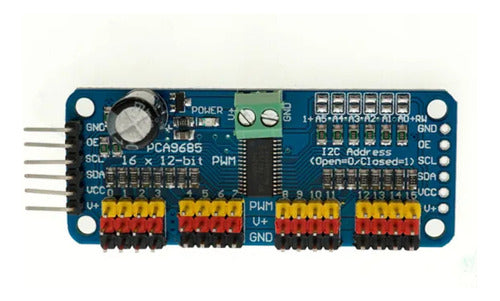 Tarjeta PCA9685 16 canales Controlador Motor PWM