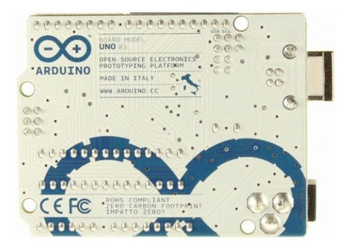 TARJETA ARDUINO UNO R3(Chip ATmega328P-PU) sin cable sin Logo